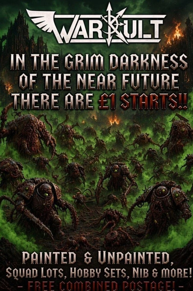 In the Grim Darkness of Ebay Live... £1 Starts Warhammer 40k, AOS & MORE!!!