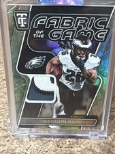 2024 Panini Totally Certified Fabric of the Game Saquon Barkley Camo /35 #FG-SQB