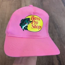 Bass Pro Shop Adjustable Snapback Hat Trucker Pink Women Girls