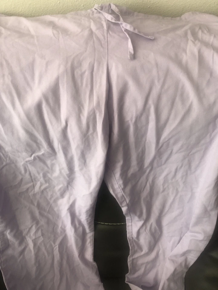 Женские (фиолетовые) большие штаны-скраб со шнурком  - Изображение 3 из 4