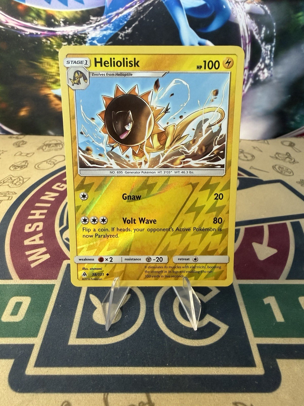 Heliolisk 38/131 Rev Reverse Holo SM Forbidden Light Pokemon