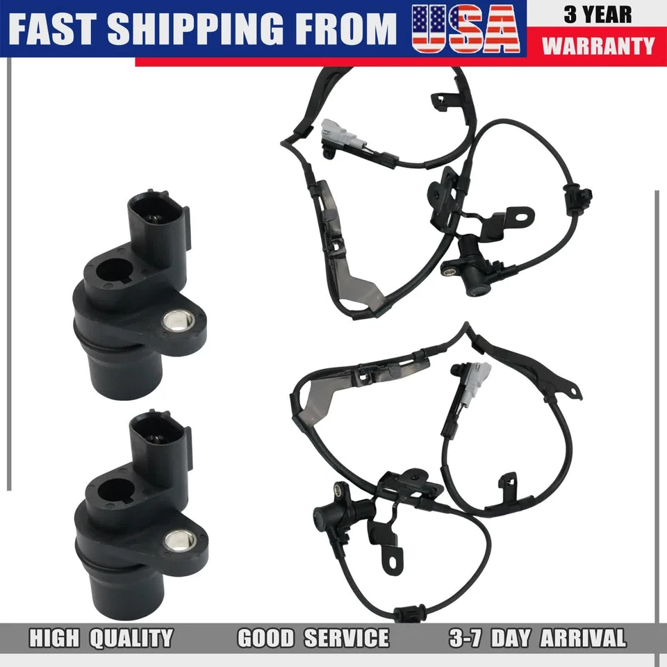 4x For 1998-04 TOYOTA Tacoma Base 2.4 2.7 3.4L Front Rear ABS Wheel Speed Sensor Foto 4 de 4