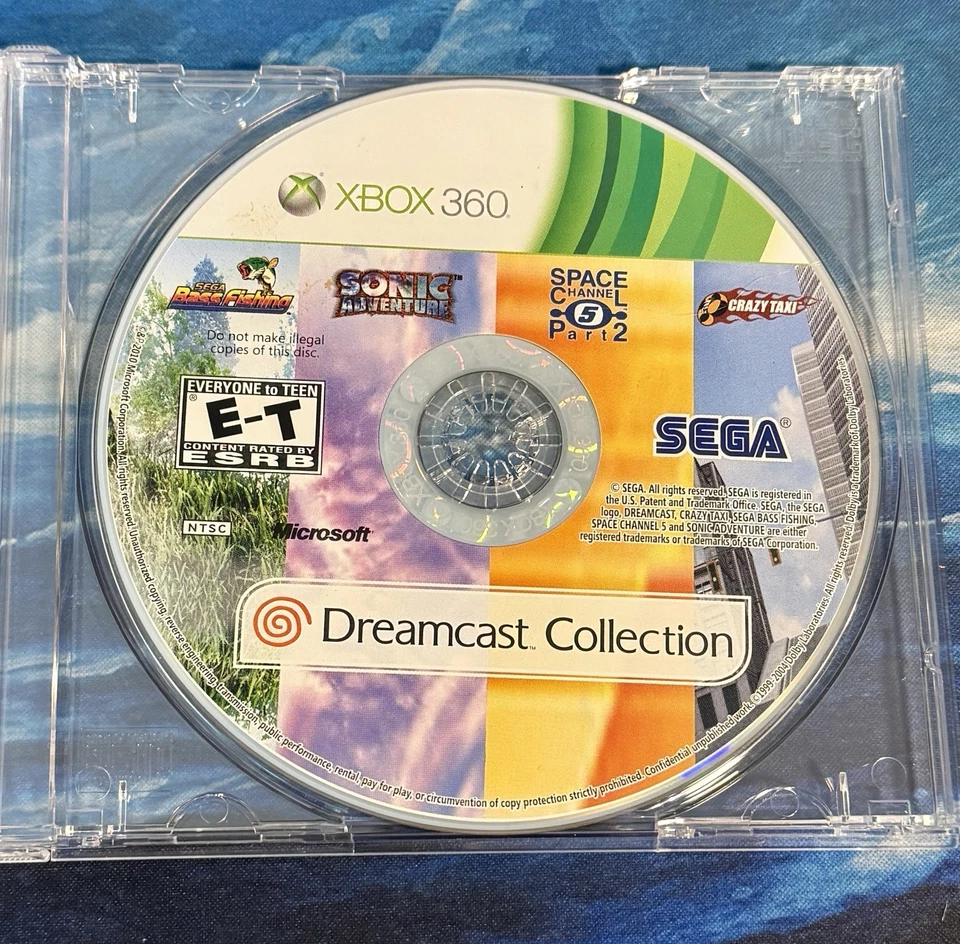 Dreamcast Collection (Microsoft Xbox 360, 2011) Disc Only Working Resurfaced VG - Image 2 of 2
