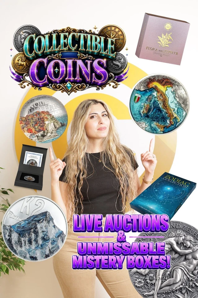 MODERN COLLECTIBLE COINS - LIVE AUCTIONS & MISTERY BOXES!