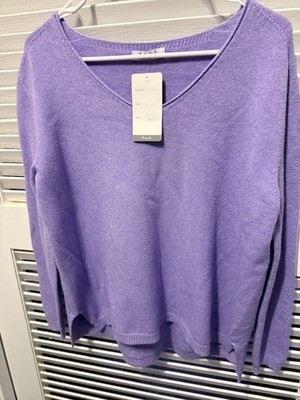 Deck By Decollage Purple Soft Sweater Made In Italy Women s Size Medium