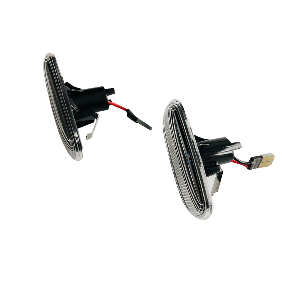 2pcs Amber Clear Lens LED Side Marker Light Lamp For Audi A3 A8 S3 8L D2 8N TT c - Image 3 of 4