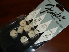 NEW Genuine Fender Vintage Style "Radio" Amplifier Knobs - WHITE, 099-0933-000