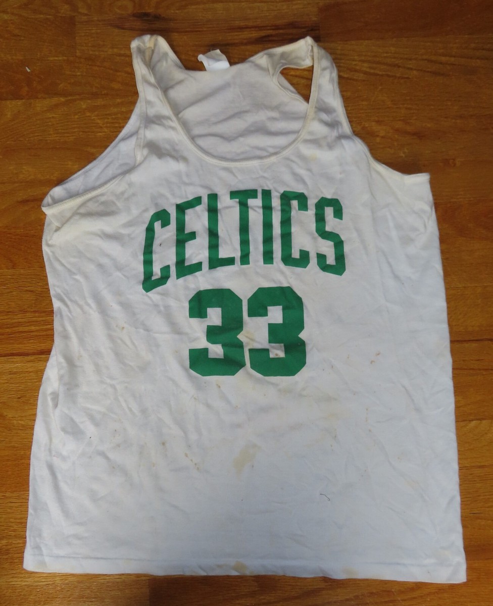 Vintage Logo 7 Label LARRY BIRD No 33 BOSTON CELTICS (XL