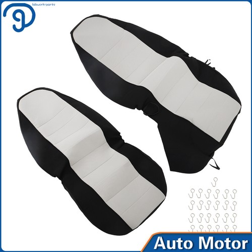 Truck seat covers cotton blk-silver center for 1998-2003Ford Ranger 60/40 hiback - Picture 2 of 21