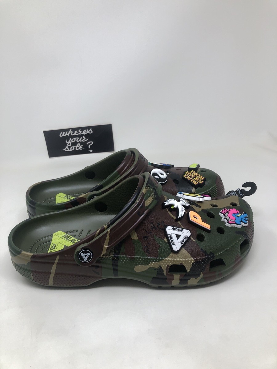 Palace Crocs Classic Clog size 10 Woodland Jungle Camo NEW