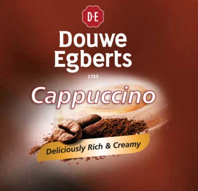 incup Douwe Egberts cappuccino 73mm in cup vending machine drinks Darenth Klix