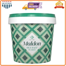 Maldon Salt, Sea Salt Flakes, 20 Oz (570 G), Resealable Tub, Kosher, Natural, Ha