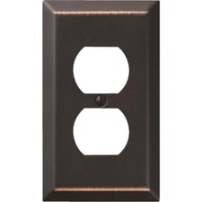 Amerelle Century Wallplate Steel Aged Bronze 1 Duplex 163DDB Sealed