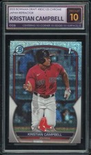 2023 Bowman Draft #BDC125 Kristian Campbell Japan Refractor  1st CCG 10 PRISTINE
