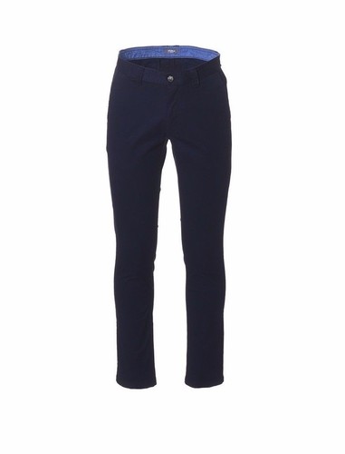 NEW Mens Slim Fit Cotton Stretch Chino Pant Smart Casual Business Trousers NAVY - Picture 2 of 4