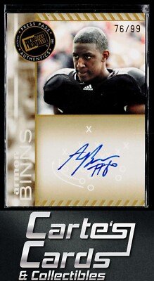 Armon Binns 2011 Press Pass #PPS-AB Autographs Gold Cincinnati Bearcats 76/99