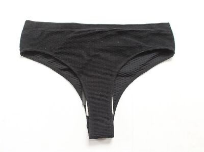Zara Women's Seamless Texture Fabric Panties JL3 Jet Black Size XS-S NWT