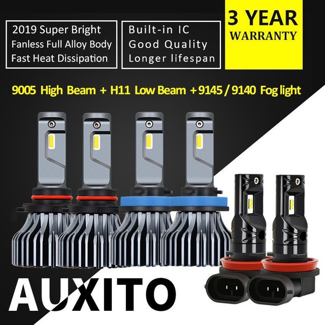 6x 9005 H11 LED Headlight 9145 fog light bulb FOR Toyota Tundra 2009