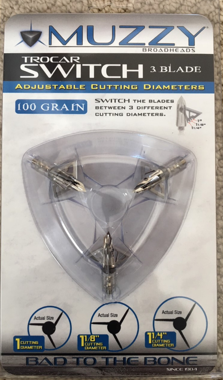 Muzzy Trocar Switch Adjustable Cutting Diameter 3 Blade 100 
