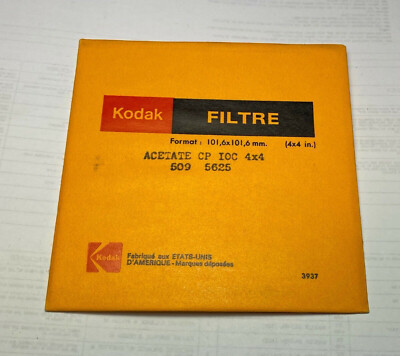 KODAK Color Correction Acetate FILTER NO. CP10C CC10C 4'' 100mm Square Unopened