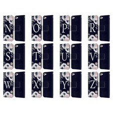 NATURE MAGICK WATERCOLOUR FLOWER MONOGRAM 2 LEATHER BOOK CASE FOR iPOD TOUCH