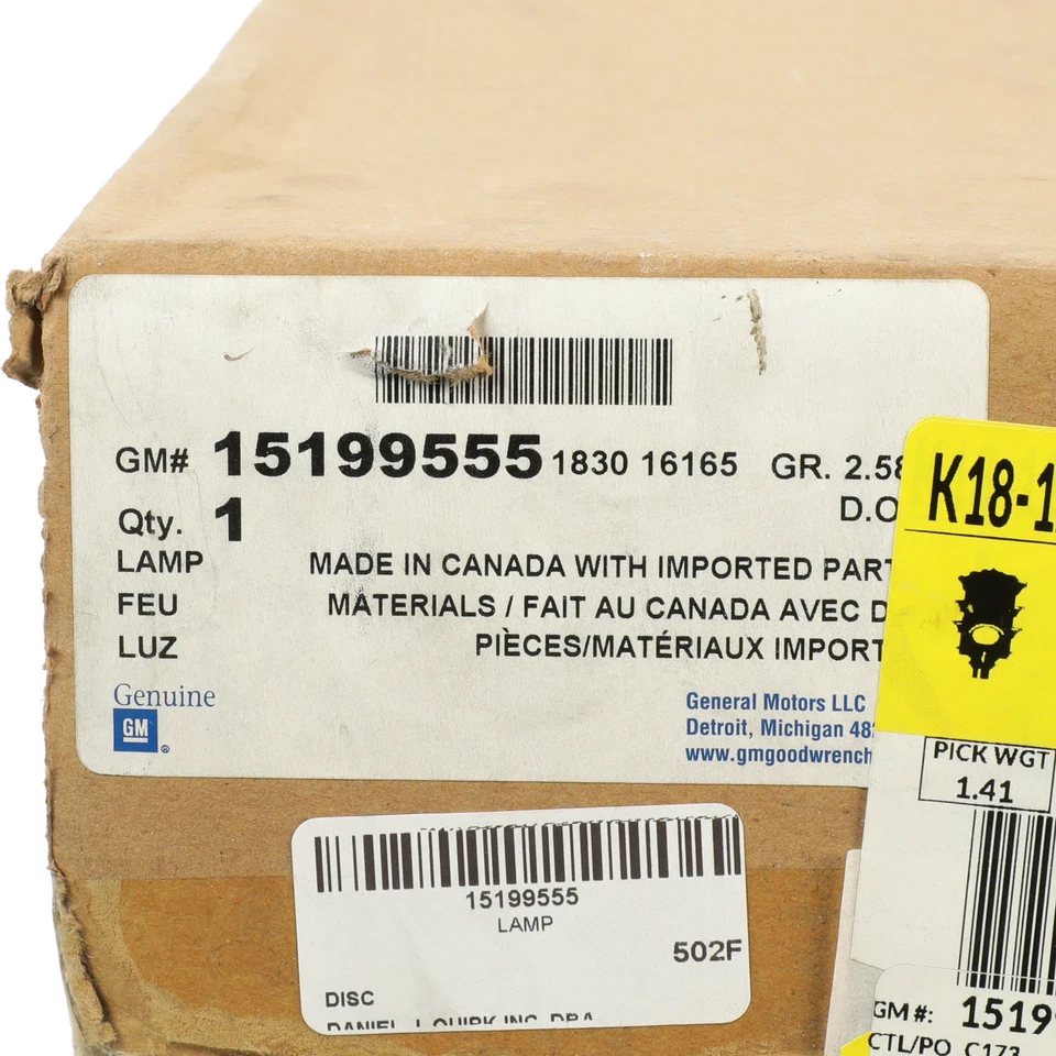 OEM новый 01-07 GMC Sierra Yukon парковки поворотник лампа со стороны пассажира 15199555 - Изображение 3 из 3