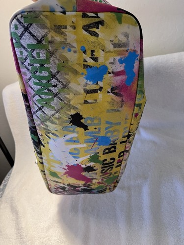 $320 L.A.M.B. By Gwen Stefani RARE LARGE Graphic Leather Tote Bag - Picture 14 of 22