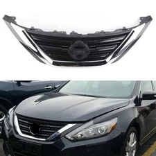 Chrome Front Bumper Upper Grille For Nissan Altima Sedan 2016 2017 2018