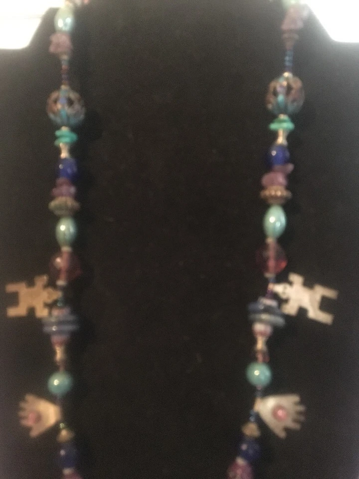 Boulder Gallery Artist Dilia Salvador Spirit Talisman Sterling Silver Necklace C - Image 4 of 4