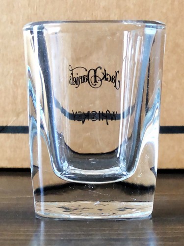 Vintage Jack Daniels Whiskey Square Heavy Shot Glass - Lynchburg, TN - Picture 2 of 5