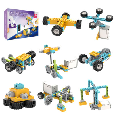  107PCS Robot DIY Building Blocks Toys STEM Technic Education Kit EM16 50 In One