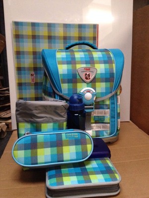 McNeil Schulranzen-Set, ERGO Light Compact, 7 teilig, Caro green