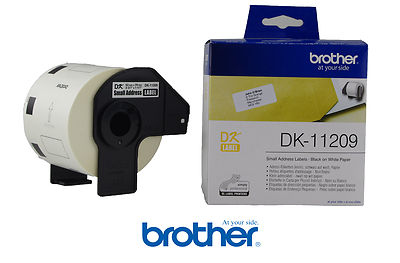 3x 800 original Brother  DK-11209 Adreß-Etiketten 29x62mm Ql-560 -500 -700 -570