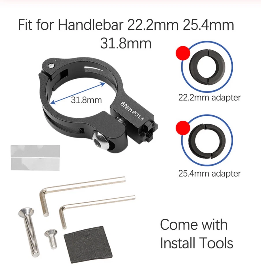 2X Soporte universal para teléfono móvil para bicicleta Soporte de montaje en manillar para iPhone Samsung Foto 4 de 4