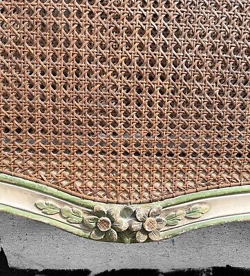 Buy Antique 19th Century French Ornate Original Painted & Caned Upholstered Daybed