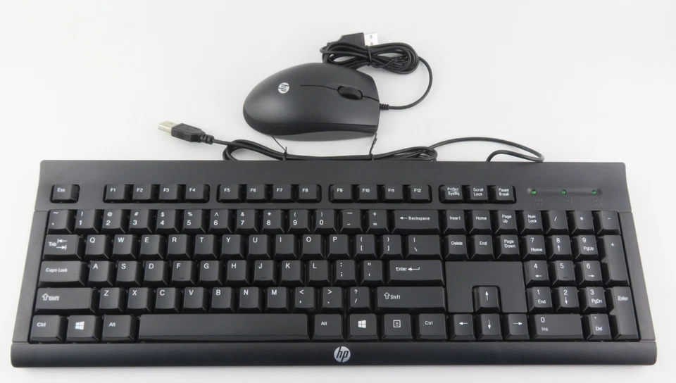 HP Wired Desktop Keyboard & Mouse Combo - C2500 - PNH3C53AA New Retail - Image 2 of 3