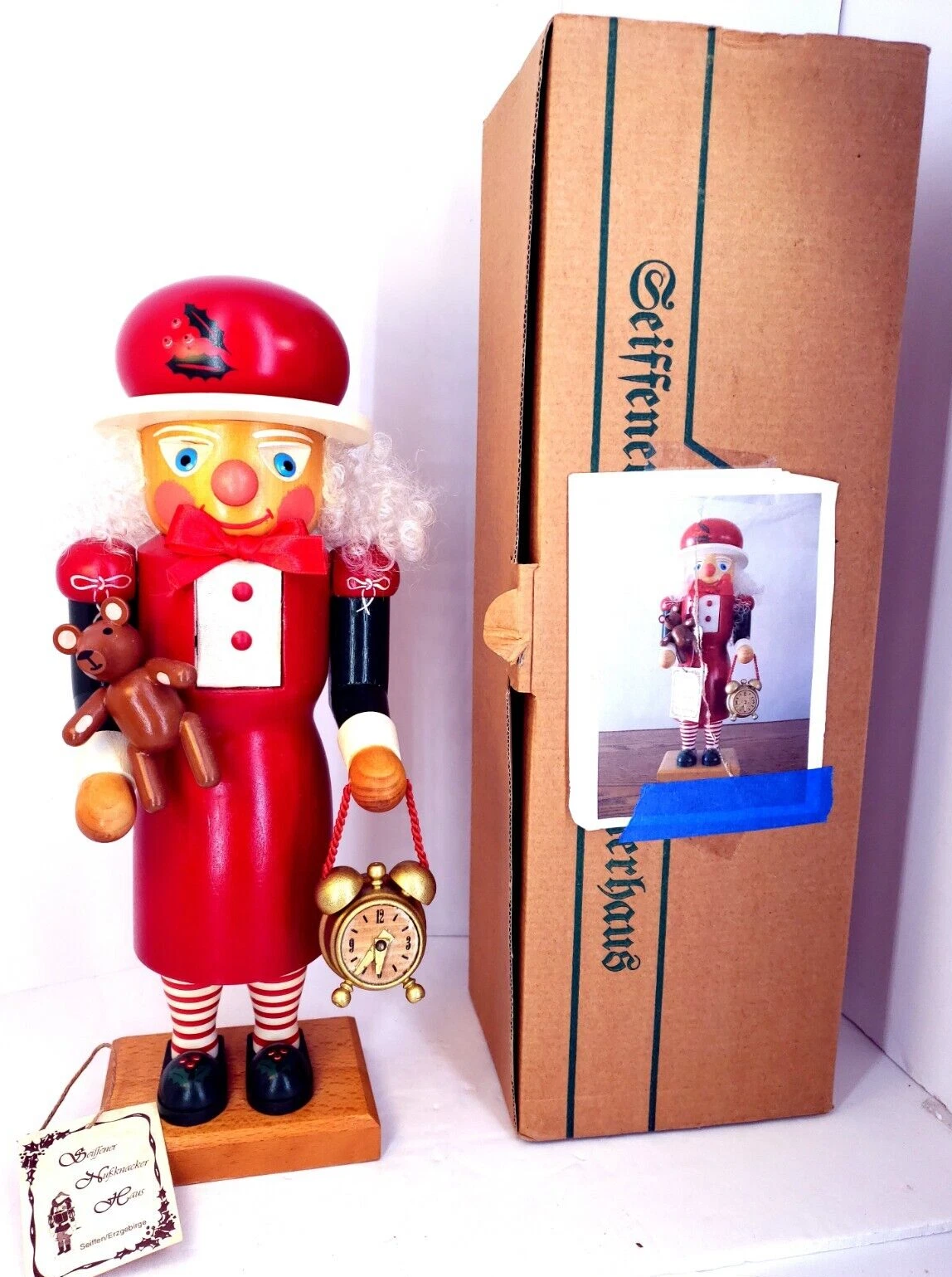 Nutcracker RARE Mrs Santa Clause SEIFFENER ERZGEBIRGE