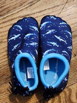 Tommy Bahama Kids Boy Shark Slip-On Water Sneakers Shoes Blue Size