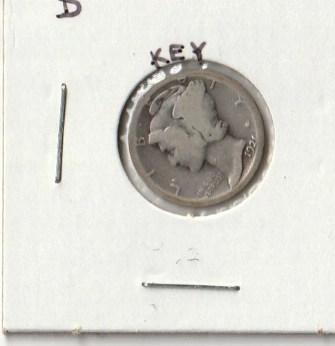 1921 D Mercury Dime AG