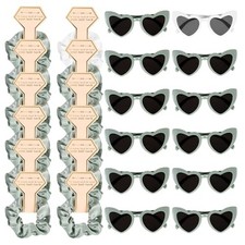 12 Sets Satin Bridesmaid Scrunchies Proposal Gifts,Bridesmaid Gifts Bulk