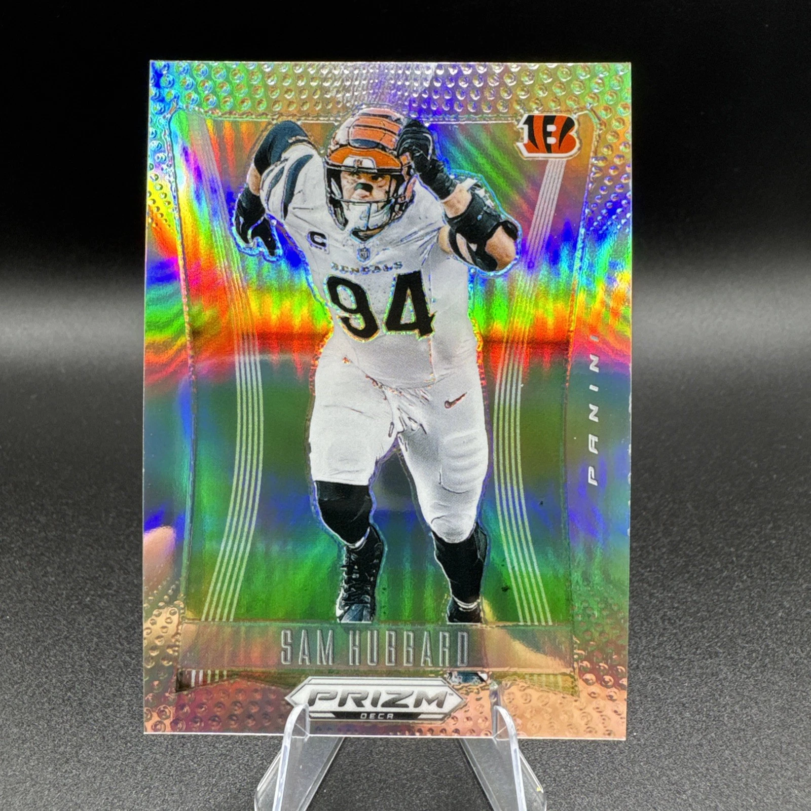 2024 Panini Prizm DECA Football #61 Sam Hubbard - Cincinnati Bengals SILVER HOLO