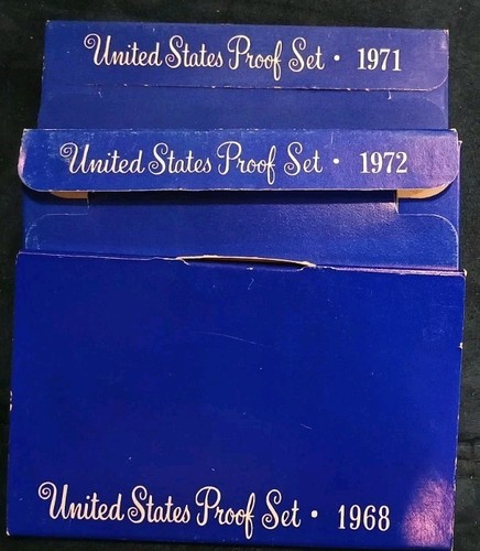 1968 1971 1972 Proof Set - Picture 2 of 2