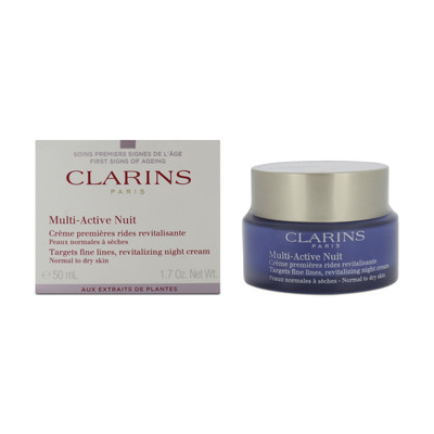 Clarins Multi-Active Nuit Revitalisierende Nachtcreme 50 ml für feine Linien