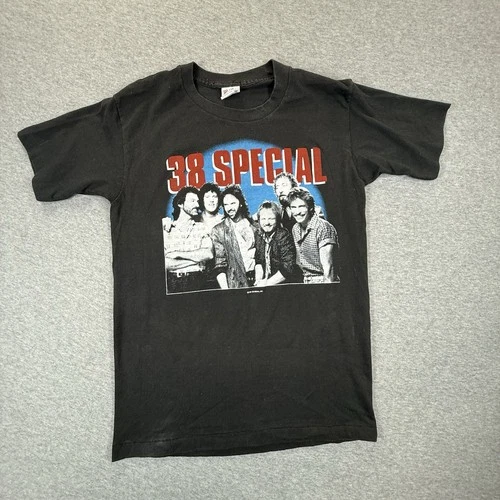 VTG 80s 38 Special 1986 Strength In Number Band T-Shirt Size 1980s vintage concert t-shirt, vintage, single stitch, B+ condition