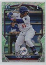 2023 Bowman Chrome Prospects Lunar Glow Refractor Yunior Garcia #BCP-142 wq8