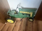 John Deere Pedal Tractor & Tonka Metal Trucks with Trailers Collection Lot