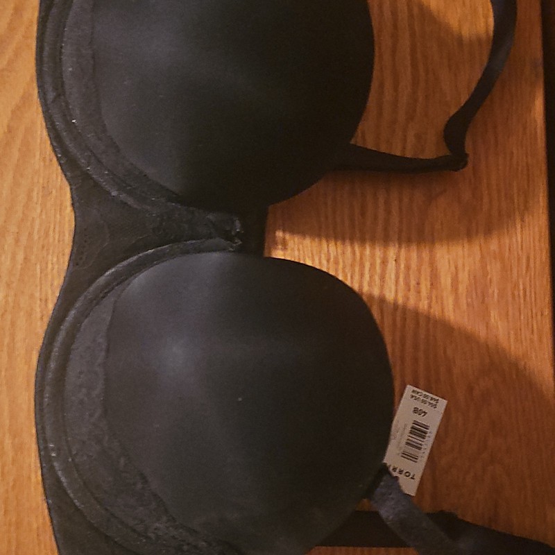 Torrid Curve Body Black Lace Underwire T-Shirt Bra 40B Adjustable Hook & Eye
