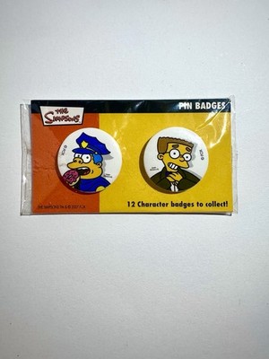 2007 The Simpsons Pin Anstecker Set Chief Wiggum und Waylon Smithers