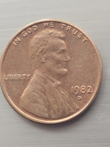 1982 D Copper Lincoln Memorial Penny Error 3.1 Grams