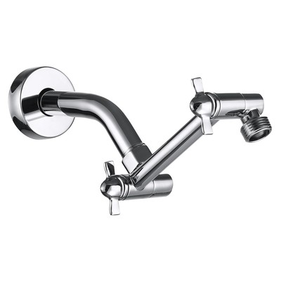 Shower Head Extension Arm Anti-Leak Solid Brass Adjustable Shower Arm Extender